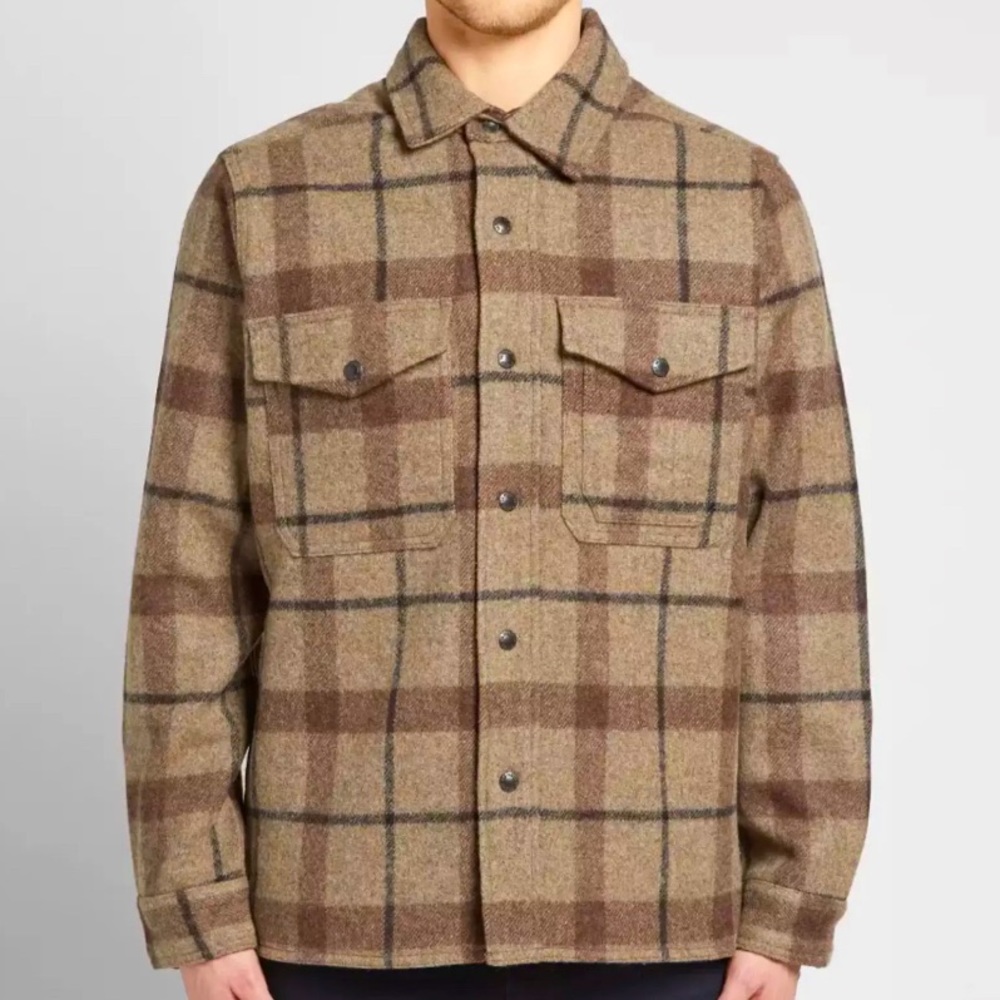 Filson Mackinaw Jac Shirt 100% Wool Lined Size XS